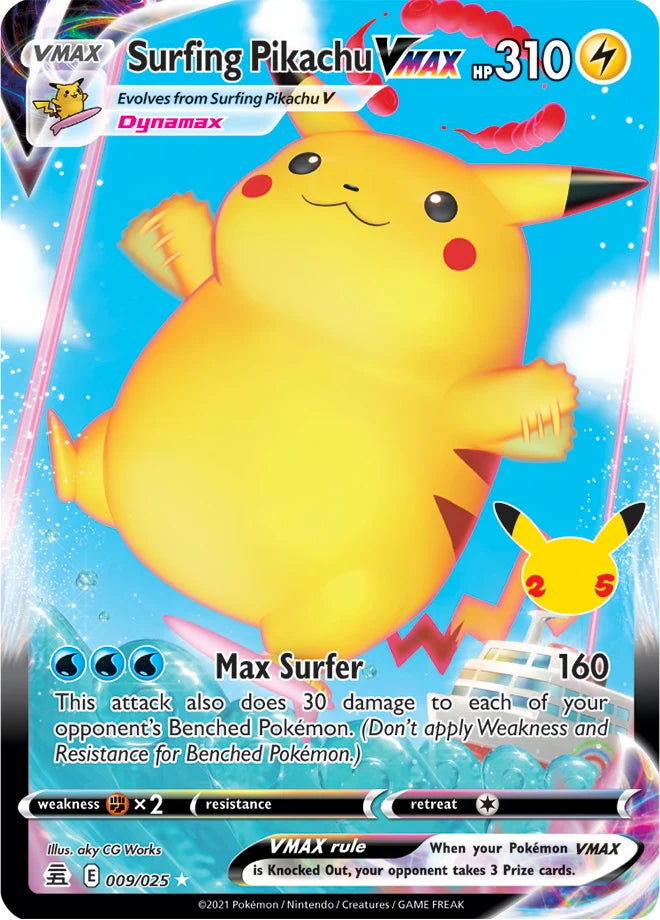 Surfing Pikachu VMAX – 009/025