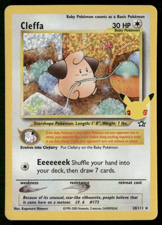 Dette er Cleffa – 20/111, fra Pokémon Celebrations Classic Collection (2021)